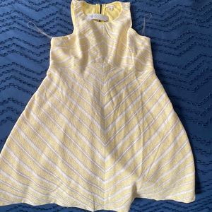 Francesca’s yellow striped dress size medium
